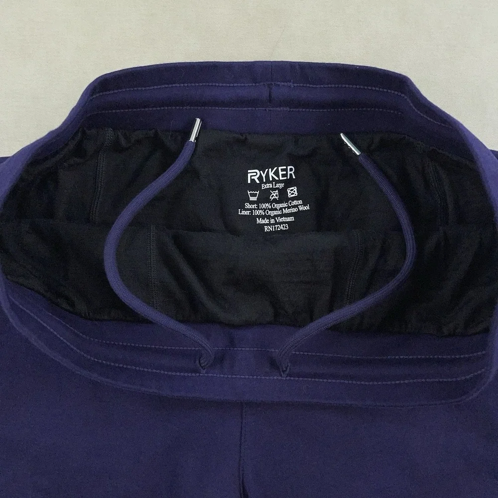 Ryker Lined Shorts Organic Cotton Merino Wool Liner Men Size XL 5